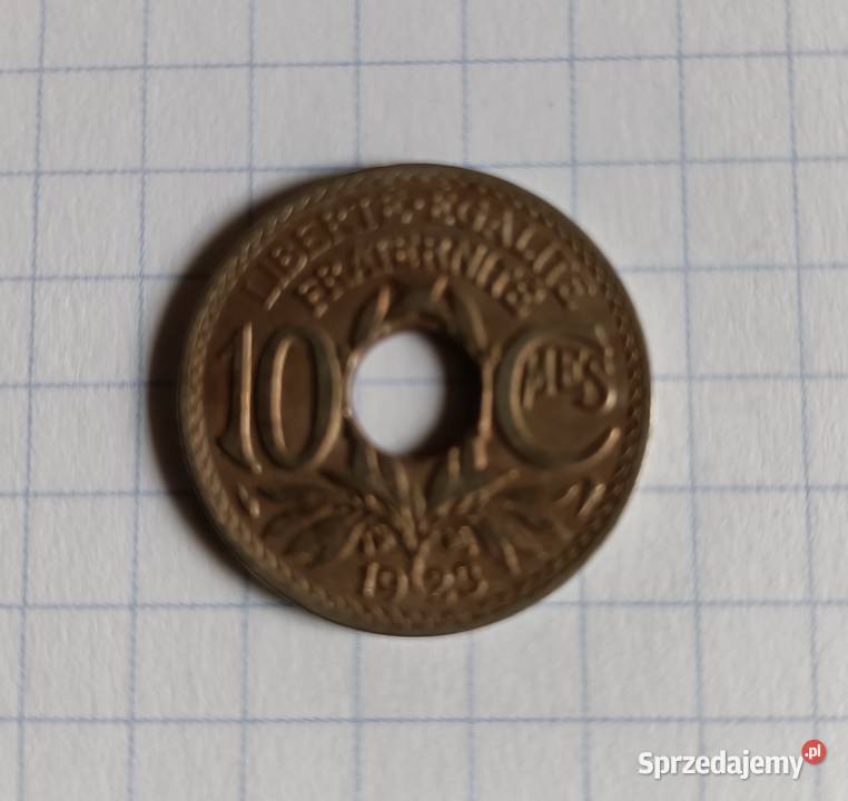 10 CENTIMES 1923 FRANCJA Piszczac