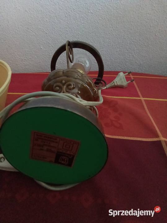 Lampa z abażurem emi policjane 1976 mazowieckie