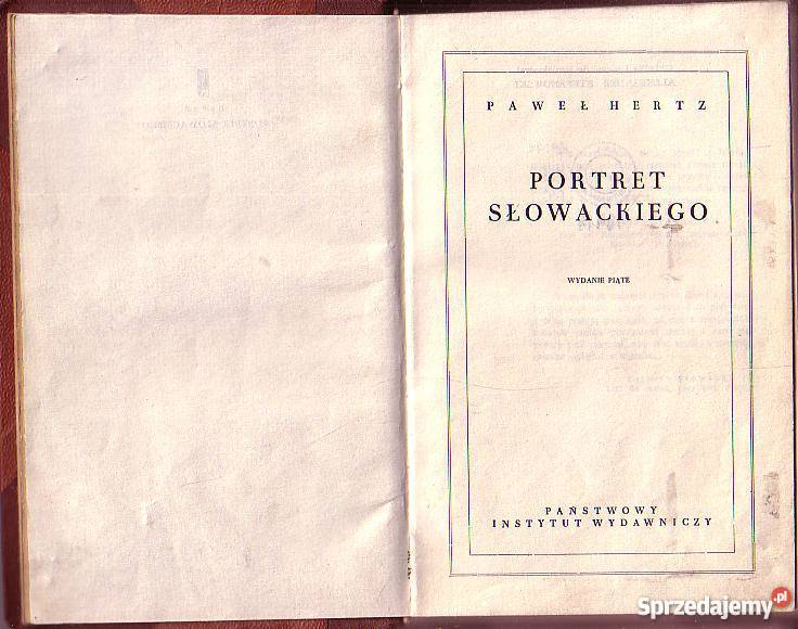 9002 PORTRET SŁOWACKIEGO PAWEŁ HERTZ Czyrna