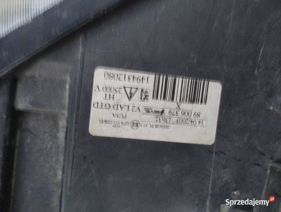 Lampa Xenon przetwornica peugeot 807 Suwałki