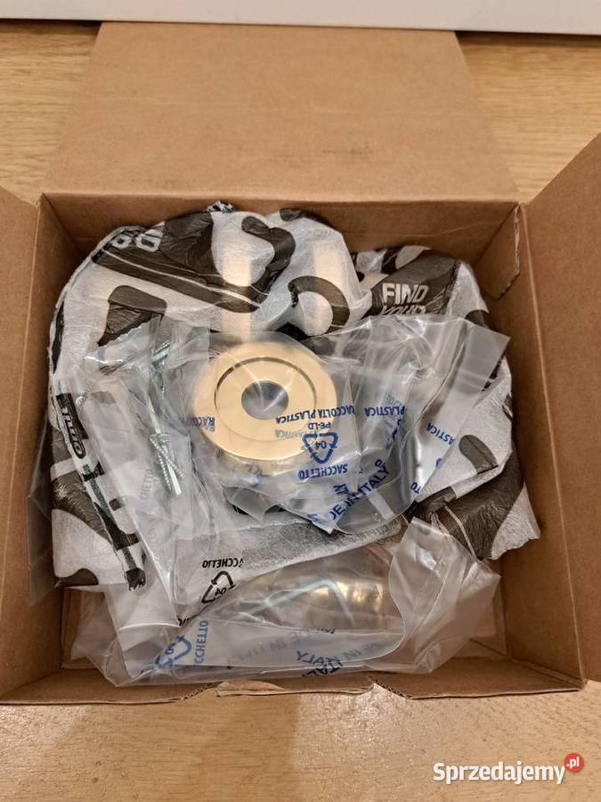 Klamka złota Verona rozeta połysk włoska NOWA Poznań