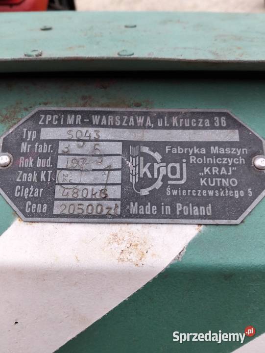 Siewnik poznaniak 27 metra Huta Koszary