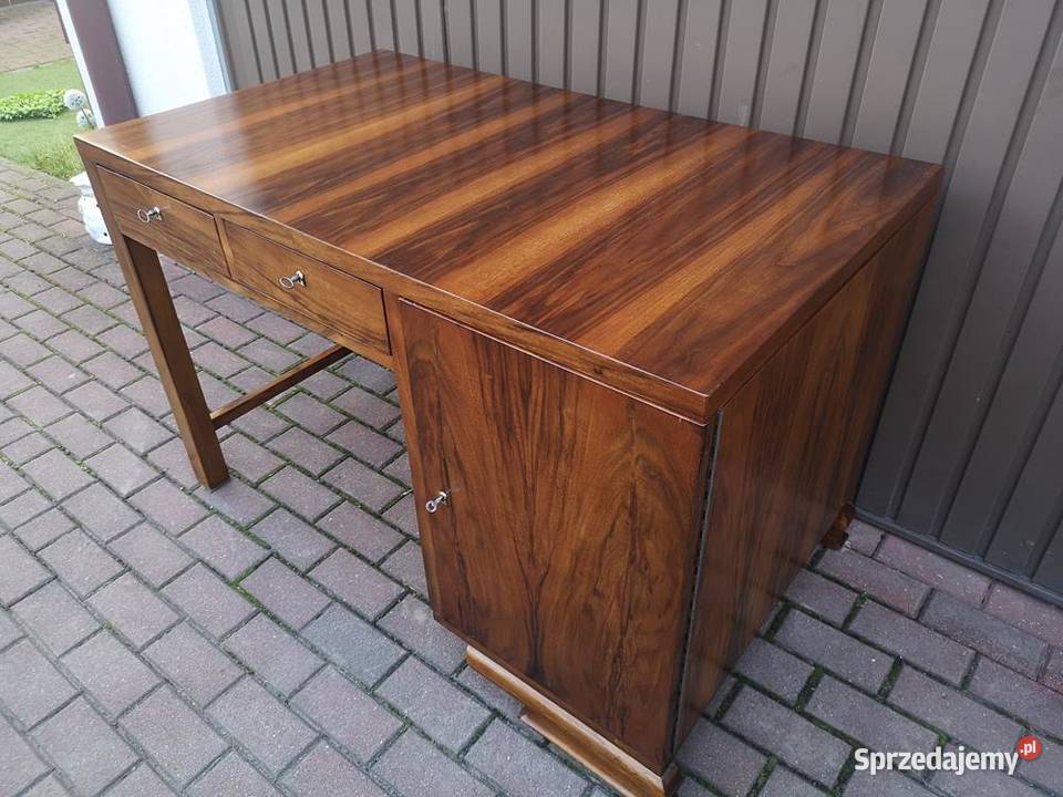 Biurko ARTDECO Orzech Unikatowe Stare Antyk Swarzędz