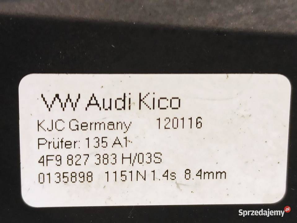 AUDI A6 C7 ZAMEK DOCIĄG KLAPY TYŁ 4F9827383H