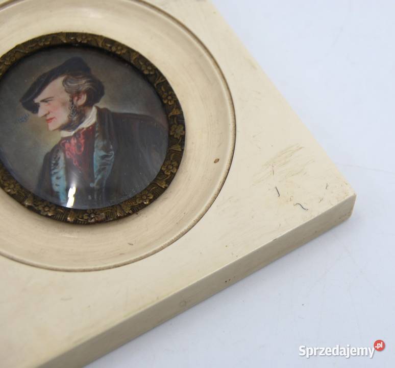 Miniatura na kości z portretem Richarda Wagnera