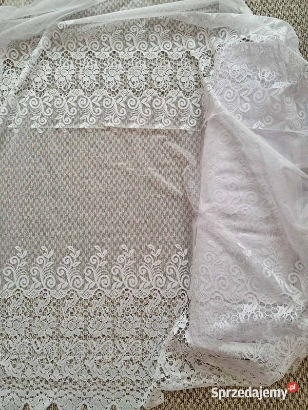 Nowa firana 400x155 firana cięta z belki bez biały Zabrze sprzedam