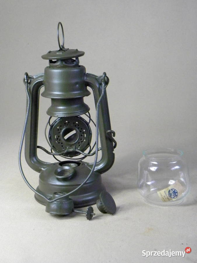 Polska lampa naftowa Jupiter 0 zielona