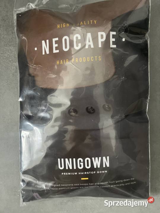 Peleryna fryzjerska CZARNA uniwersalna 170140 Kursy kosmetyczne i fryzjerskie Usługi Warszawa