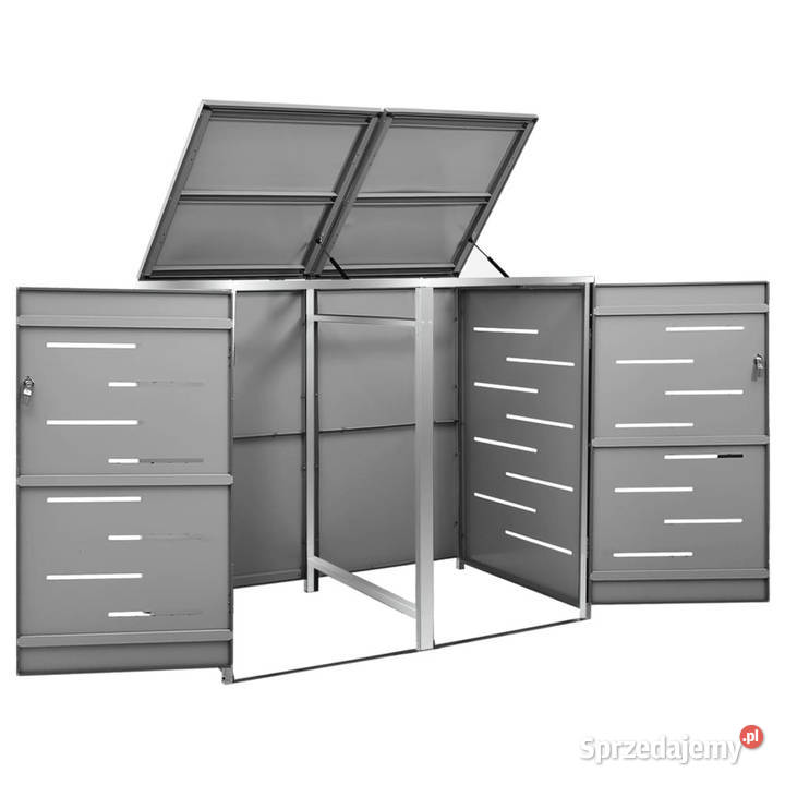 Osłona na 2 kosze na śmieci 138x775x1125 stal Warszawa sprzedam