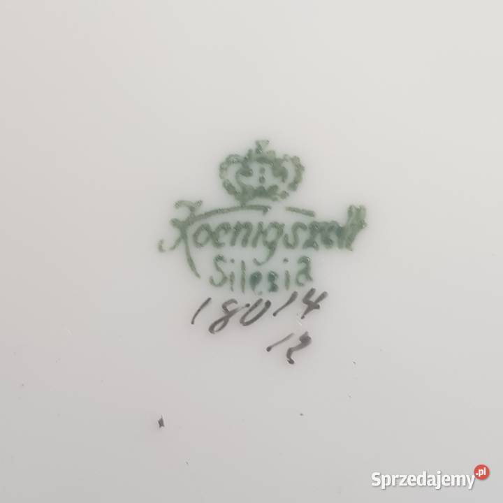 Serwis porcelanowy złocony Koenigeszelt Silesia Orneta