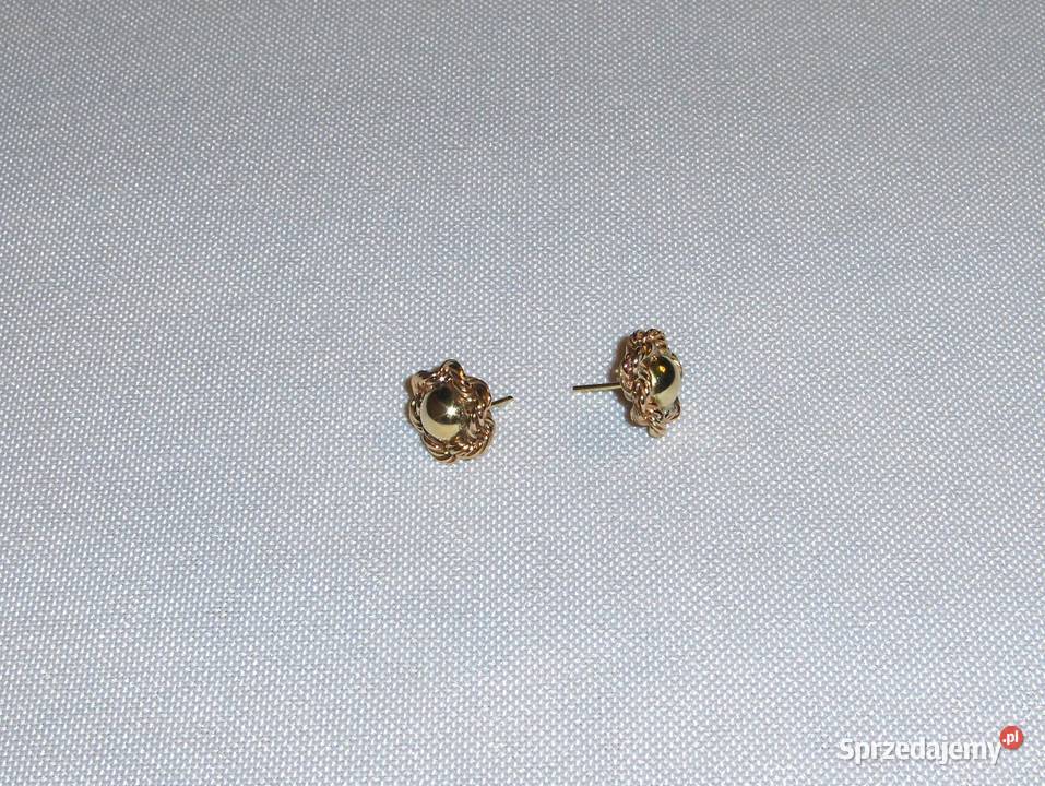 Kolczyki złote Kwiaty 585 2g Kolczyki łódzkie Łódź sprzedam