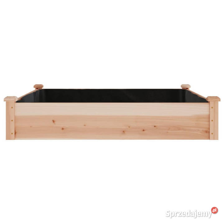 Podwyższona rabata z wyściółką 120x120x25 drewno Warszawa