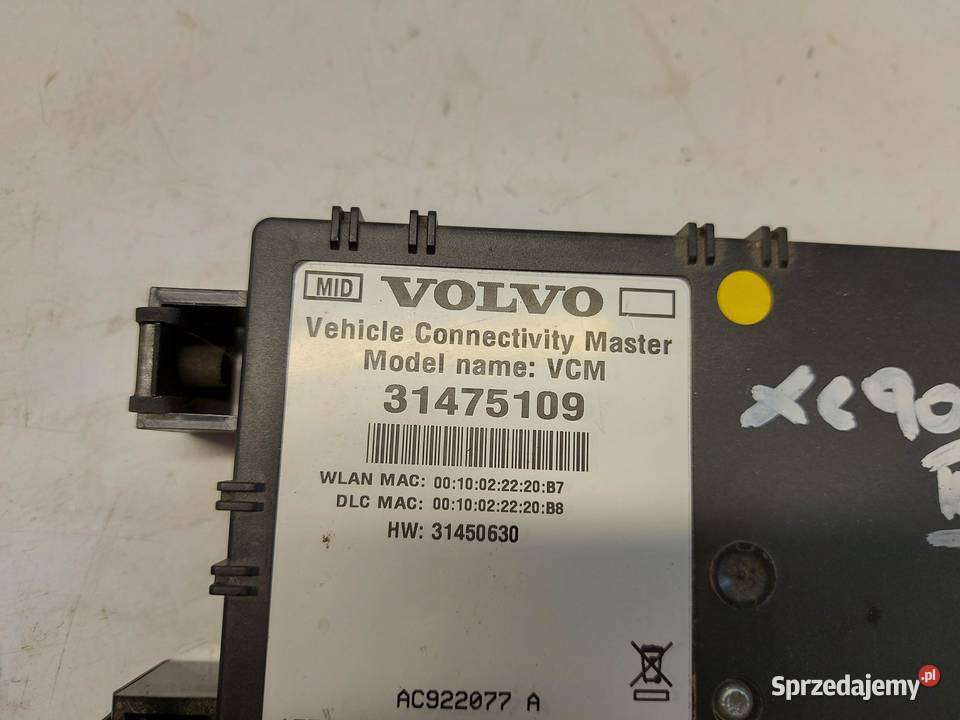 VOLVO XC90 II D5 Moduł sterownik VCM 31475109