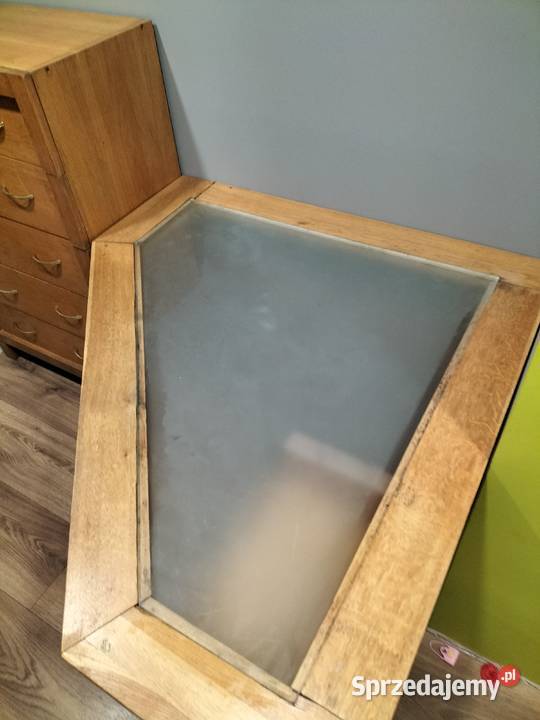 Meble dębowe biurko i komoda Mściszewice