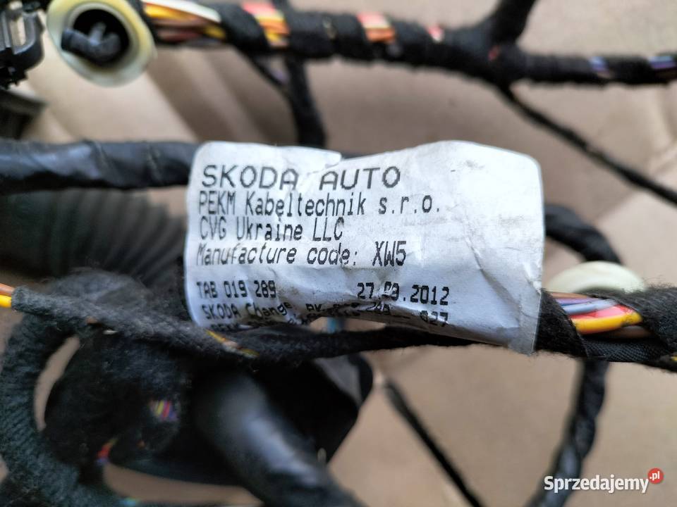 SKODA OCTAVIA III 3 5E1971120H WIĄZKA INSTALACJA sprzedam