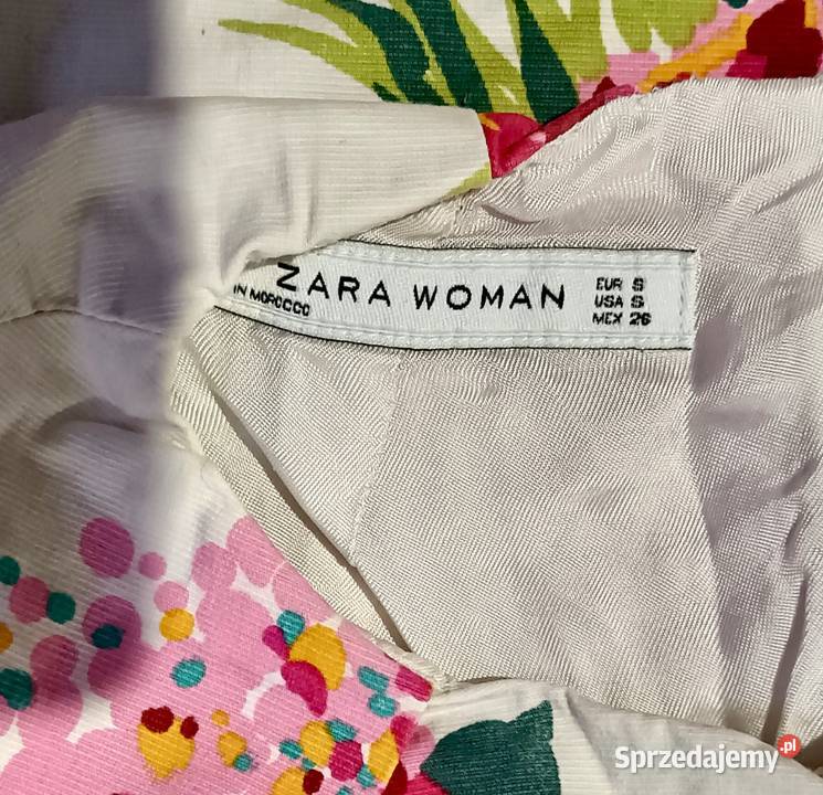 Sukienka w kwiatki Zara S kolorowy Wrocław