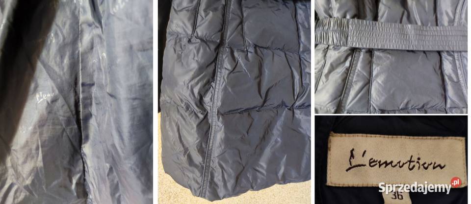Lemotion puchowa kurtka płaszcz z kapturem jenot świętokrzyskie Kielce sprzedam