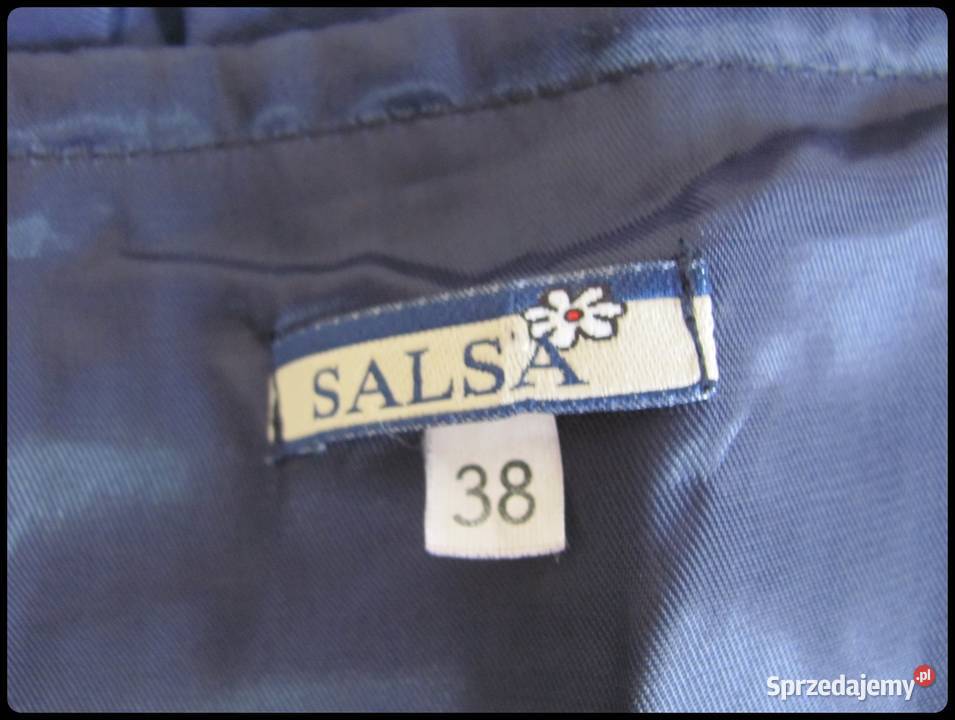 Sukienka gorsetowa SALSA bez ramiączek granatowa Rozmiar 36(S) Płock