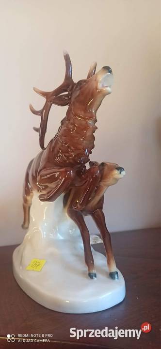Figurka pary jelenie Carl Scheidig KG w Turyngii Gdańsk