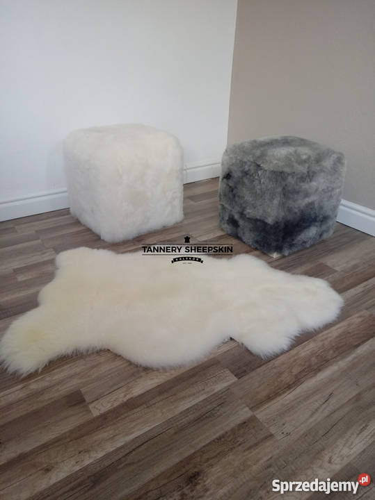 Skóra Owcza Pufa Ze Skóry Owczej Skóry Fotele i pufy Szaflary