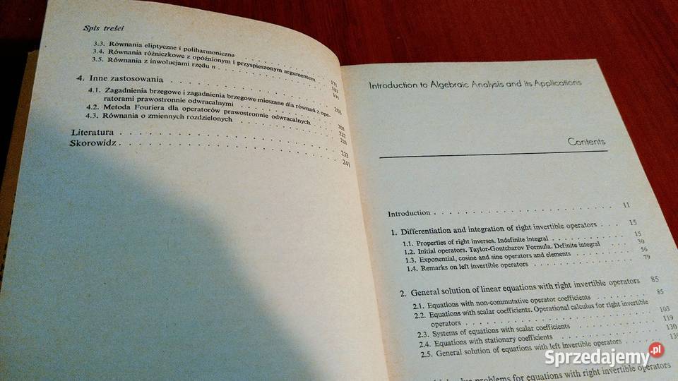 Wstęp do analizy algebraicznej i jej zastosowań pomorskie Gdańsk