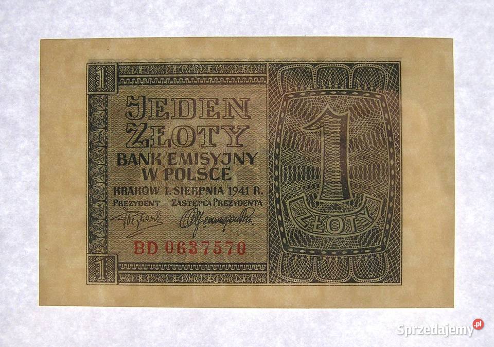 Polska GG 1 1941 r Seria BD Seria 0637570 Stan I