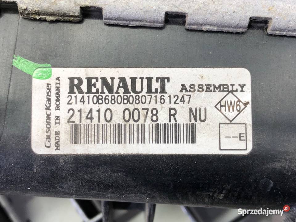 CHŁODNICA WODY RENAULT CLIO IV 15 110 214100078R sprzedam
