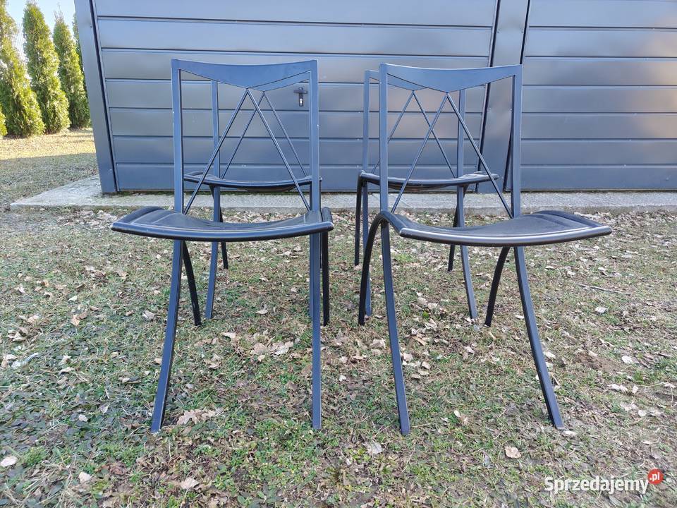 Komplet krzeseł Cattelan Italia składane skóra