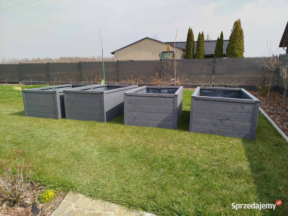 Skrzynia Warzywniak Doniczka Grządką Drewniana Gliwice