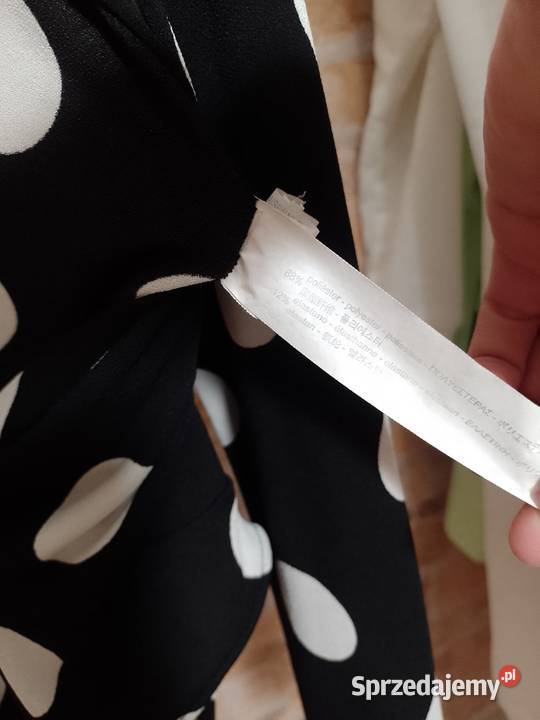 38M ZARA Body bluzksy w groszki z Madrytu bluzka długi Kraków sprzedam