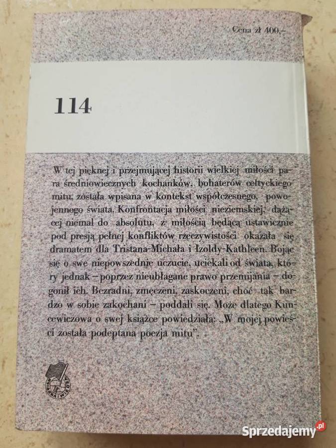 Tristan 1946 Maria Kuncewiczowa 1988 Bielsko-Biała sprzedam