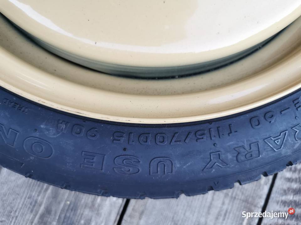 koło dojazdowe 15 5x1143 T11570 MAZDA 3 Lubicz Górny