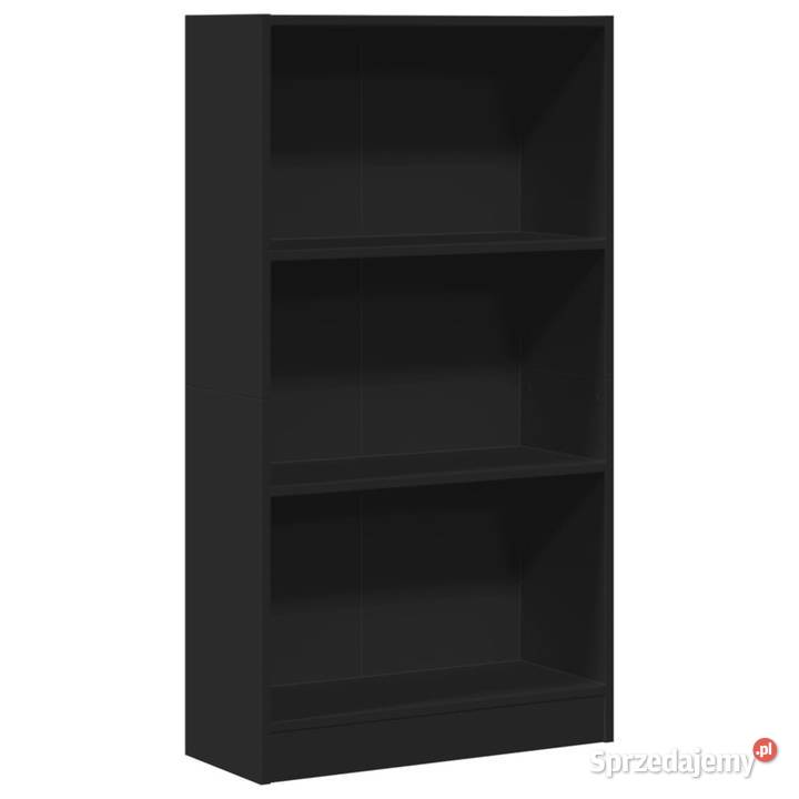 Regał czarny 60x24x109 materiał drewnopochodny mazowieckie Warszawa