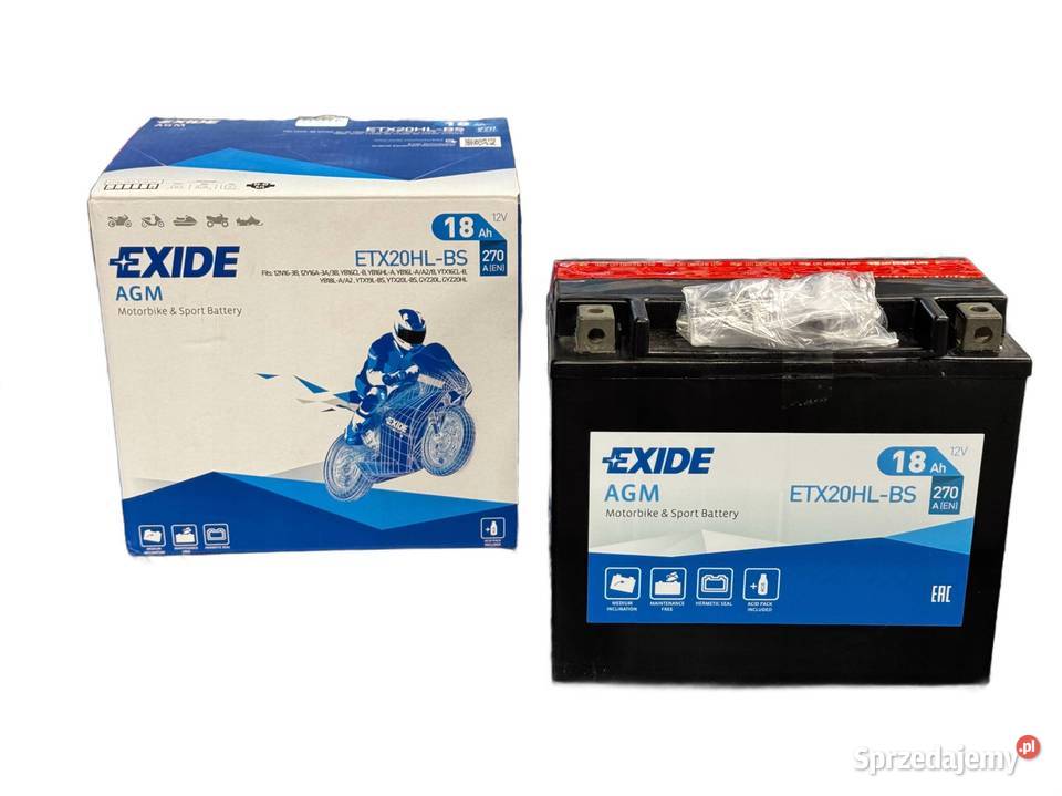 Akumulator EXIDE 12V 18Ah 270A P ETX20HLBS Jelcz-Laskowice sprzedam