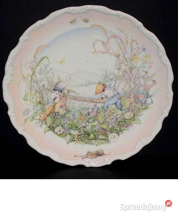 ROYAL DOULTON TALERZ PORLCELANA THE WIND IN THE Antyki, Sztuka, Kolekcje Częstochowa