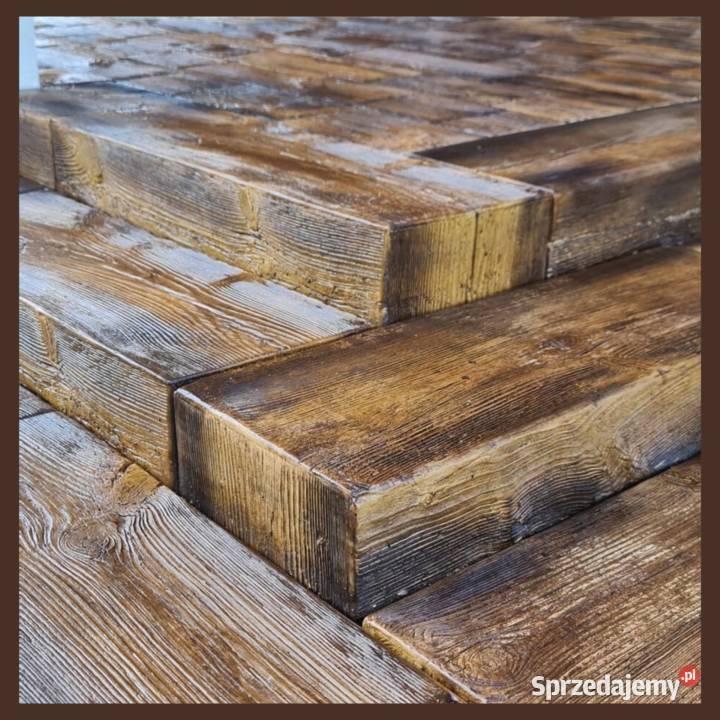 Deska tarasowa betonowe drewno na taras schód