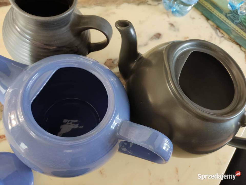 kolekcja oryginalnej ceramiki imbryki dzbanki Gorzów Wielkopolski