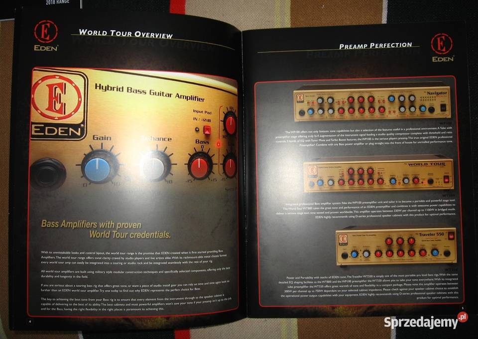 EDEN Bass Amplification catalog two brochures pomorskie