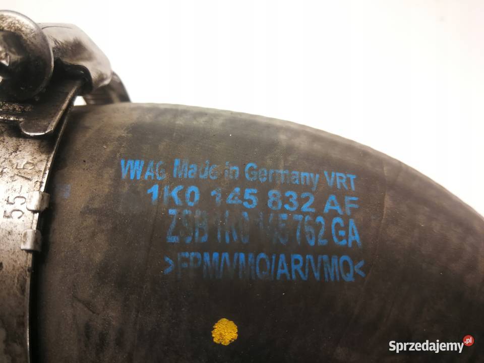 RURA WĄŻ INTERCOOLERA AUDI VW SKODA 1K0145832AF Przystajń sprzedam