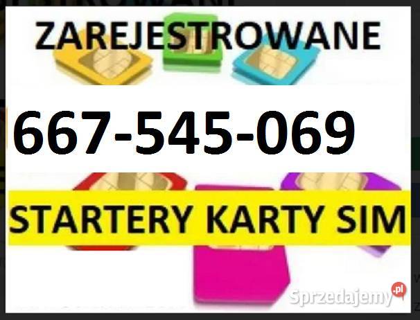 KARTA SIM ANONIMOWE porejestracji prepaid śląskie Katowice