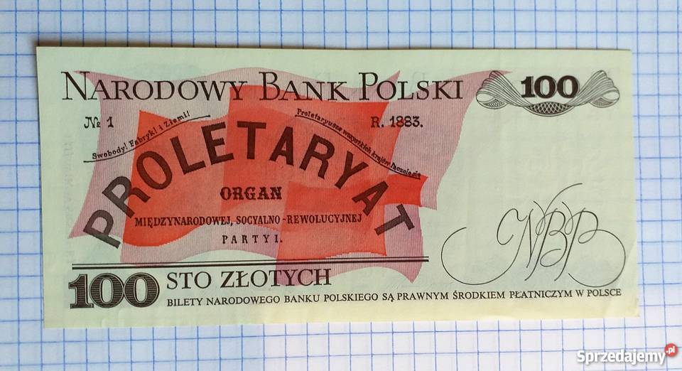 BANKNOT 100 ZŁOTYCH 1988 SERIA TG 7191728 Numizmatyka Piszczac