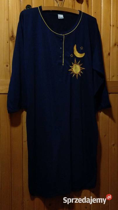 Koszula nocna granatowa księżyc słońce 40 L 42