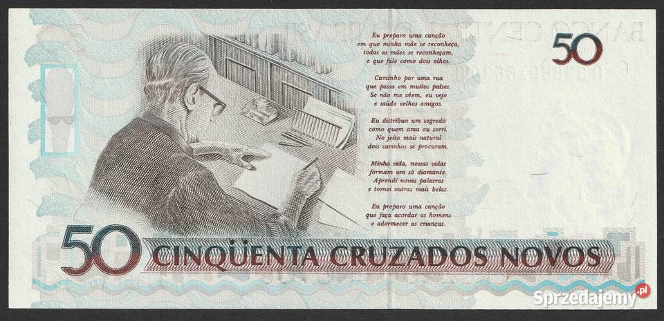 BRAZYLIA 50 cruzeiros50 cruzados novos STAN Łódź sprzedam