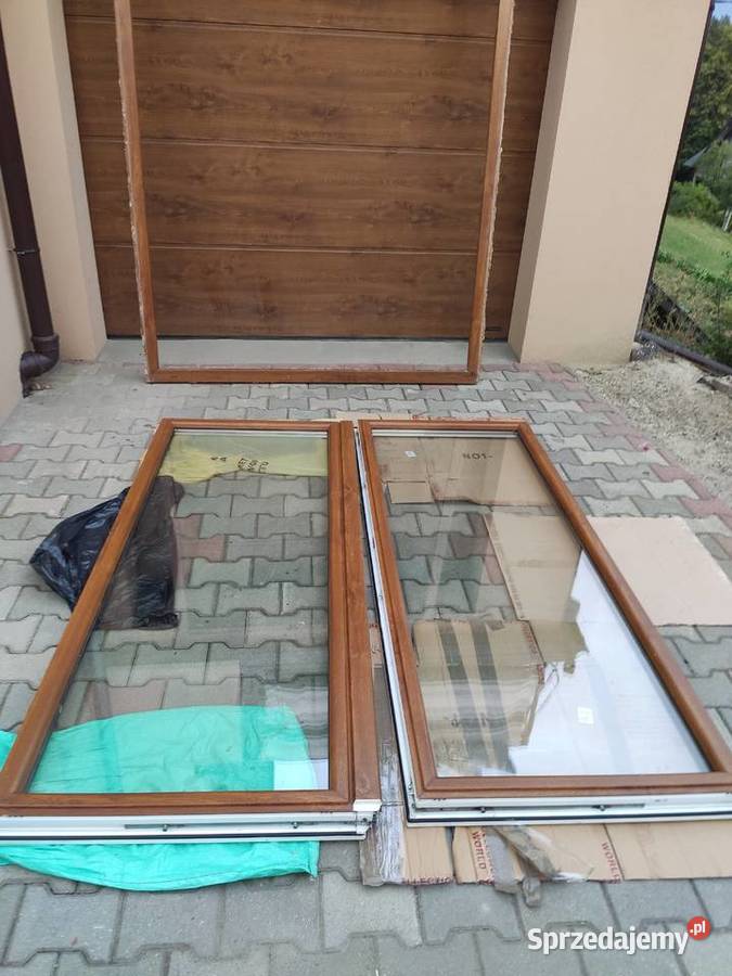 Drzwi zewnętrzne balkonowe ogrodowe dwuszybowe