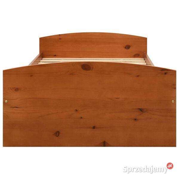vidaXL Rama łóżka z 2 szufladami miodowy brąz Warszawa sprzedam