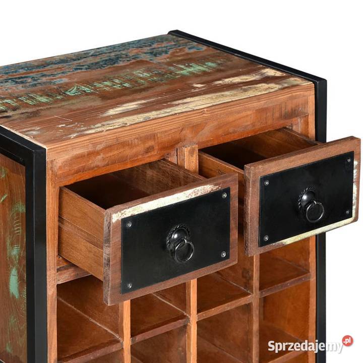 vidaXL Stojak na 16 butelek wina lite drewno Warszawa