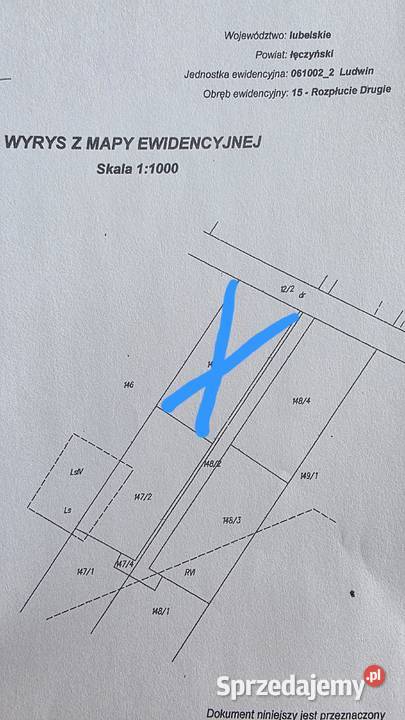 Na sprzedaż działka budowlana Rozpłucie Drugie lubelskie