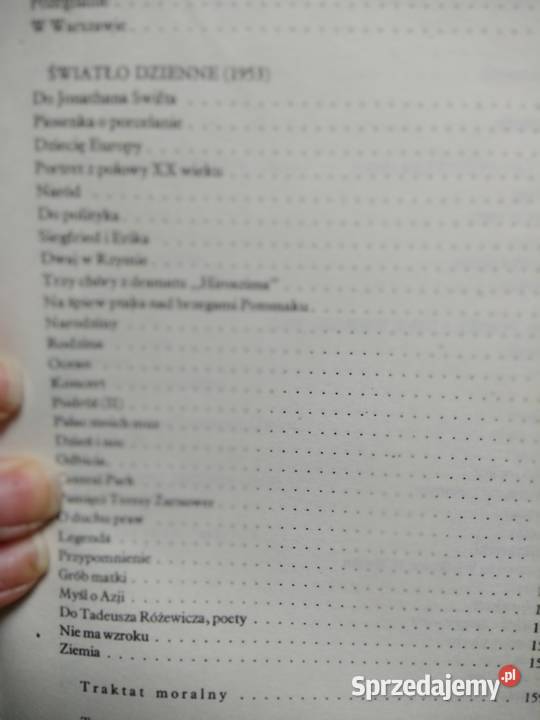 Miłosz Poezje Nagroda Nobla książki outlet Warszawa