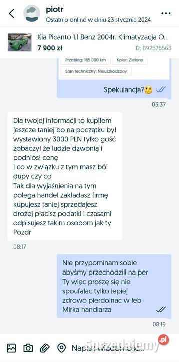 Kia Picanto 11 benzyna klimatyzacja Chełm