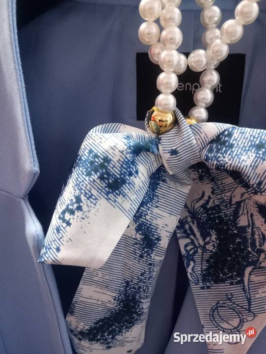 Elegancki dłuższy żakiet naszyjnik Rozmiar 40(L)